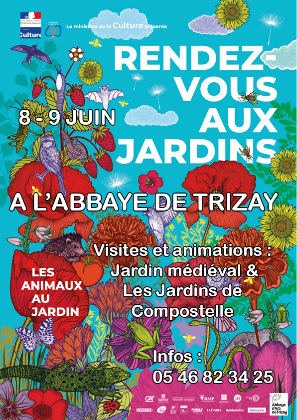 Rdv aux jardins 2019 programme Abbaye de Trizay