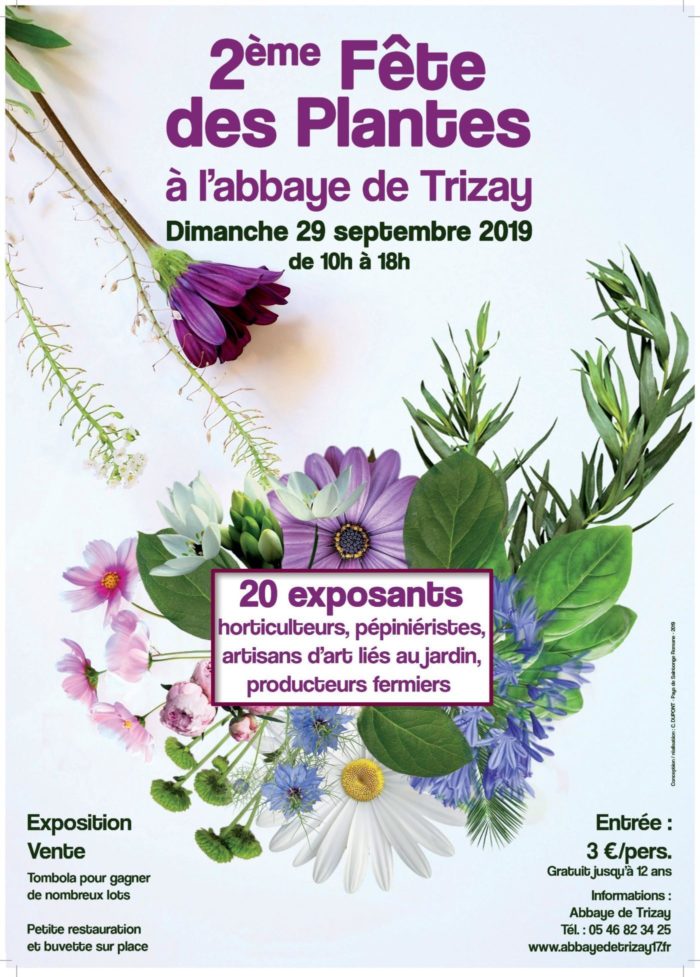 Abbaye de Trizay fête des plantes 29 septembre 2019