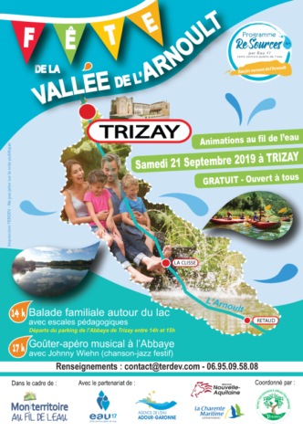 Fête de la vallée de l'Arnoult 21 septembre 2019 animation Abbaye de Trizay