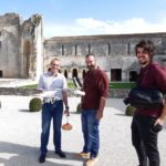recherches archéologiques de la DRAC à l’abbaye de Trizay Olivier Bigot et David Gislard, DRAC et Jean Baptiste Javel