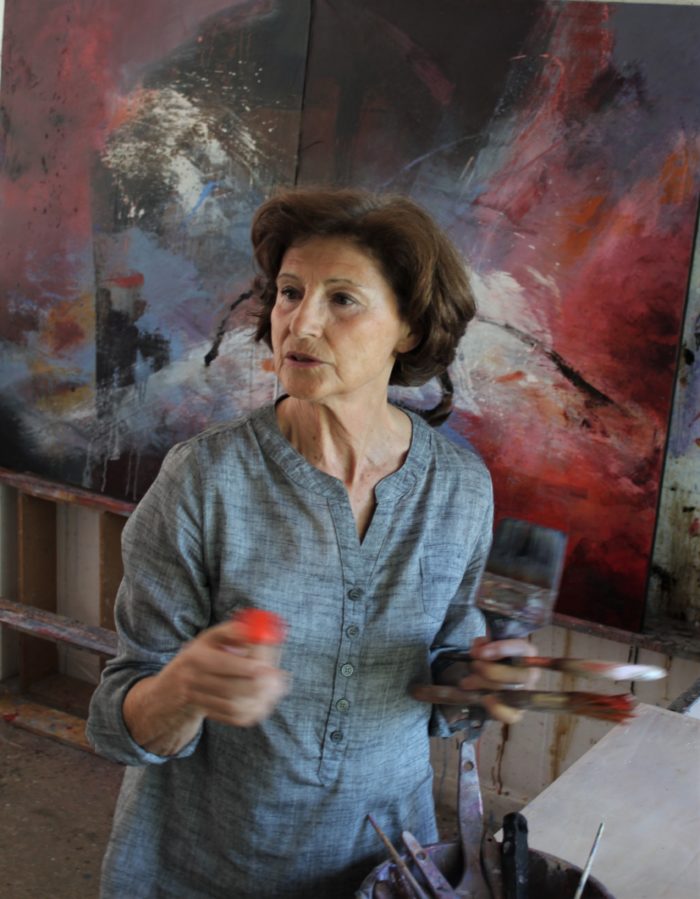 Anne Pourny peintre expo Abbaye de Trizay 2020